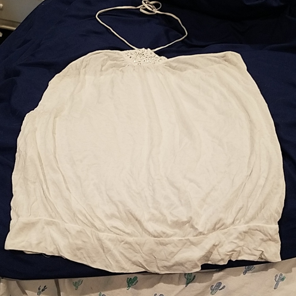 White Express tank top